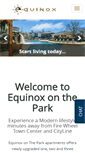 Mobile Screenshot of equinoxonthepark.com