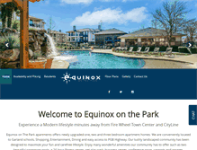 Tablet Screenshot of equinoxonthepark.com